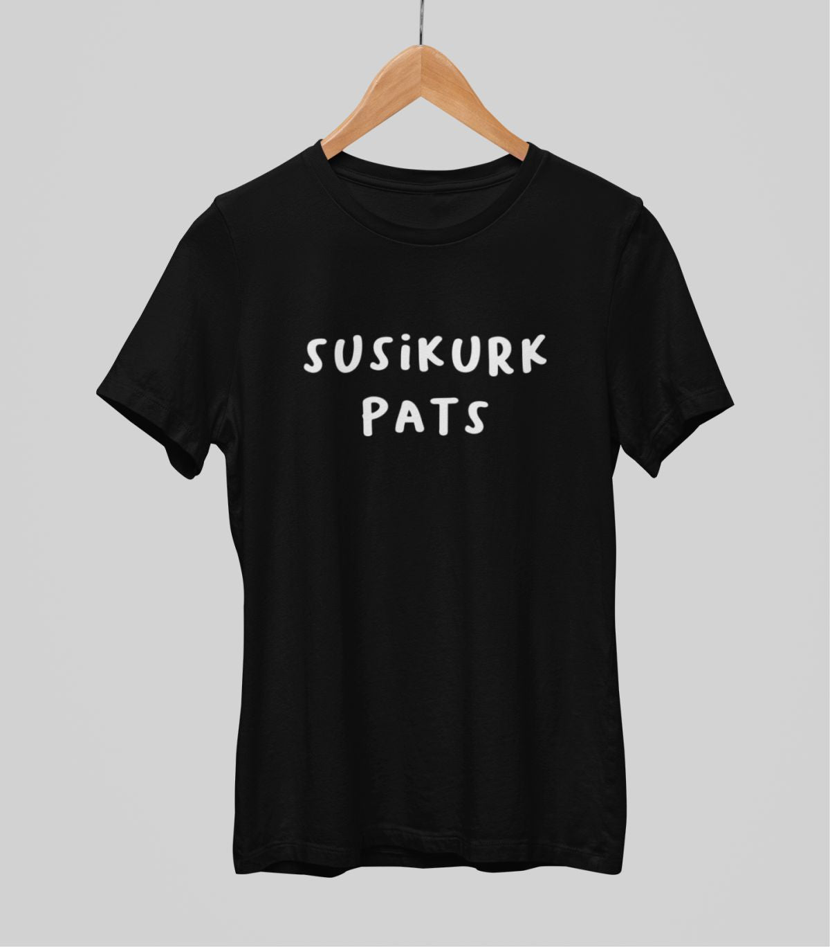 Juodi UNISEX marškinėliai "Susikurk pats"