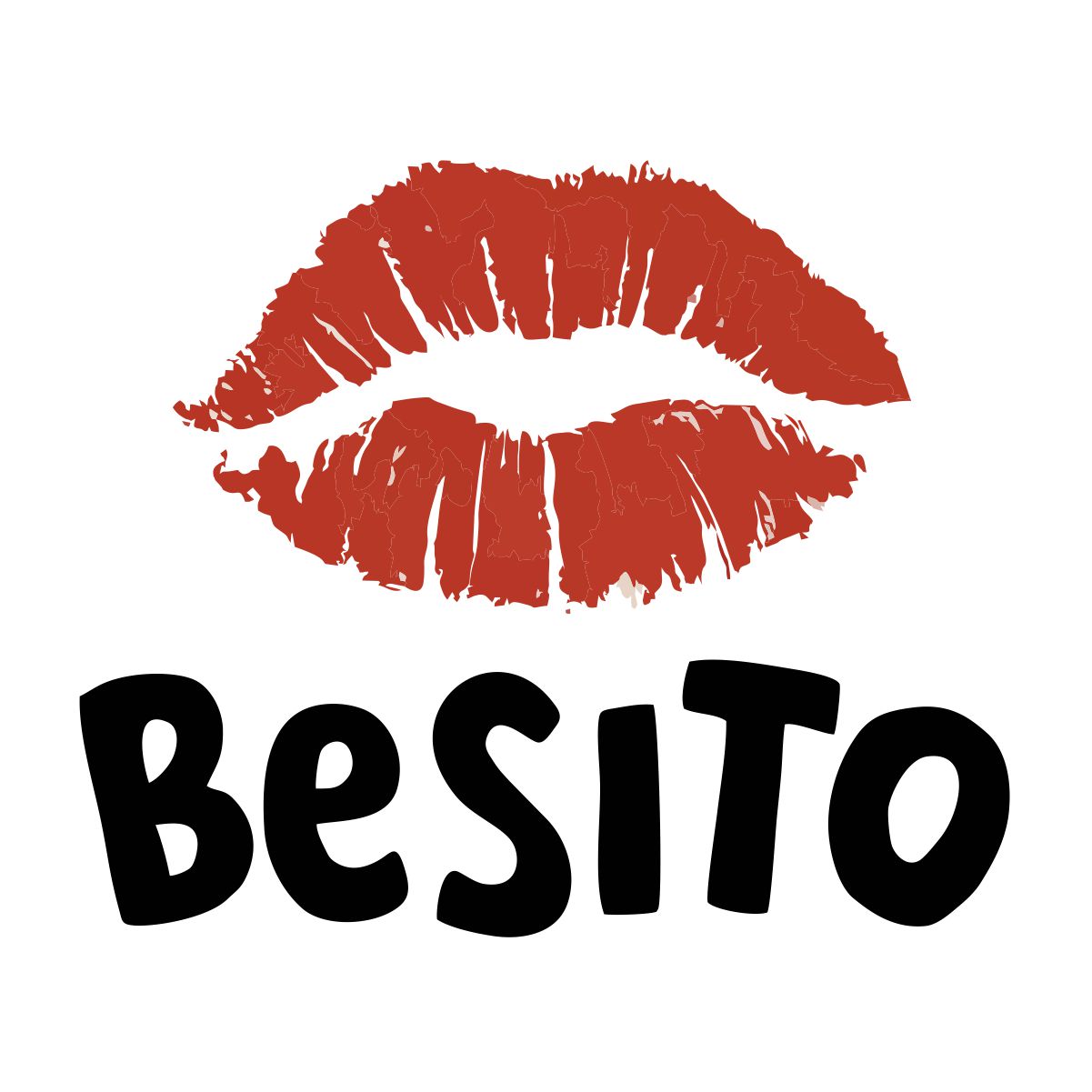 Balti UNISEX marškinėliai "Besito"