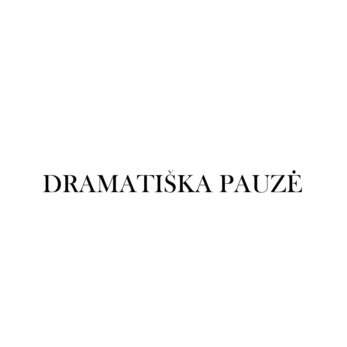 Balti UNISEX marškinėliai "Dramatiška pauzė"