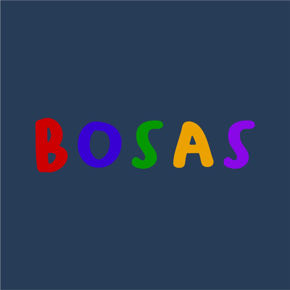 Mėlynas džemperis be gobtuvo "Spalvotas bosas"