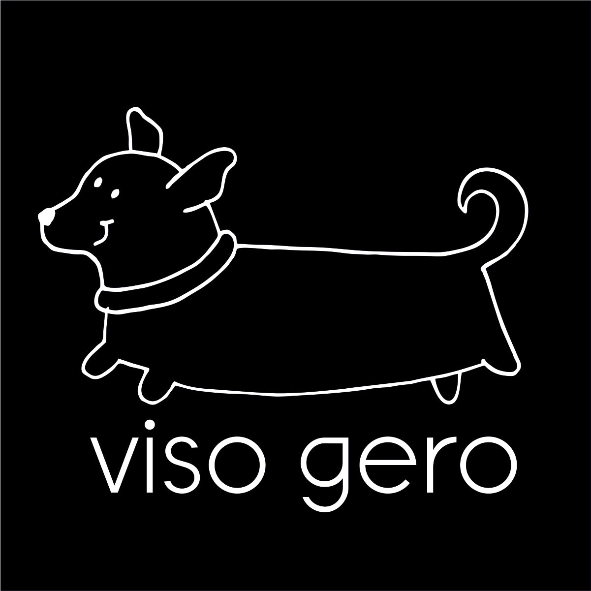 Juodi UNISEX marškinėliai "Viso gero"