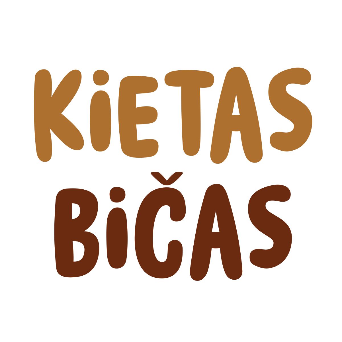 Baltas vaikiškas bodis "Kietas bičas“