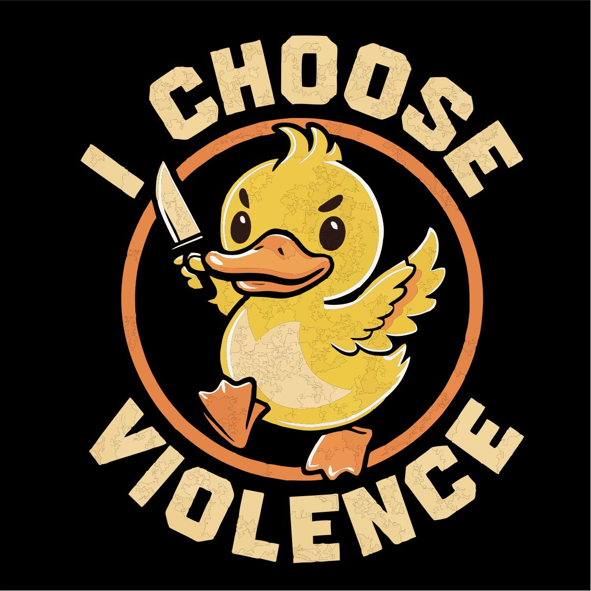 Juodi UNISEX marškinėliai "I choose violence"