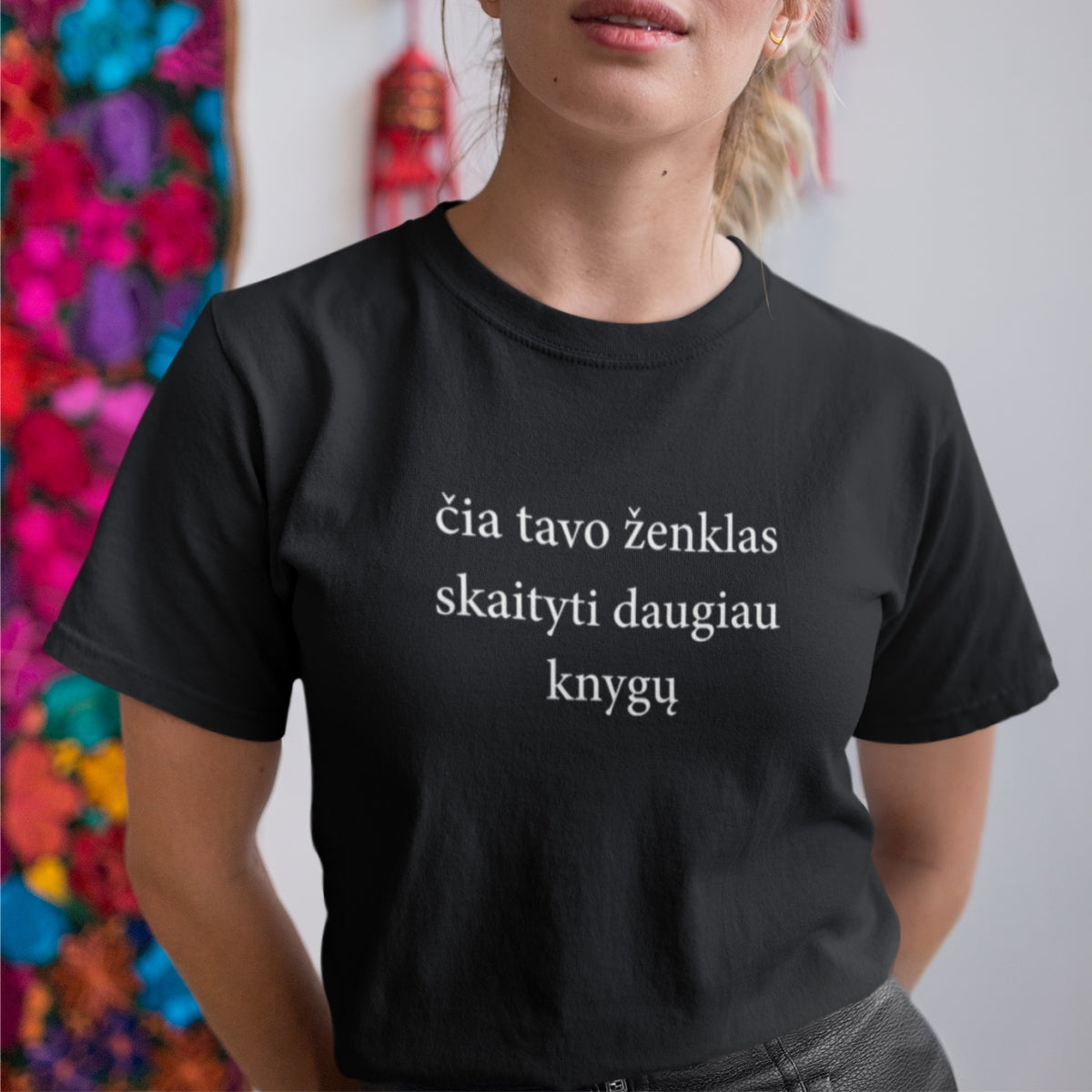 Juodi UNISEX marškinėliai "Ženklas"