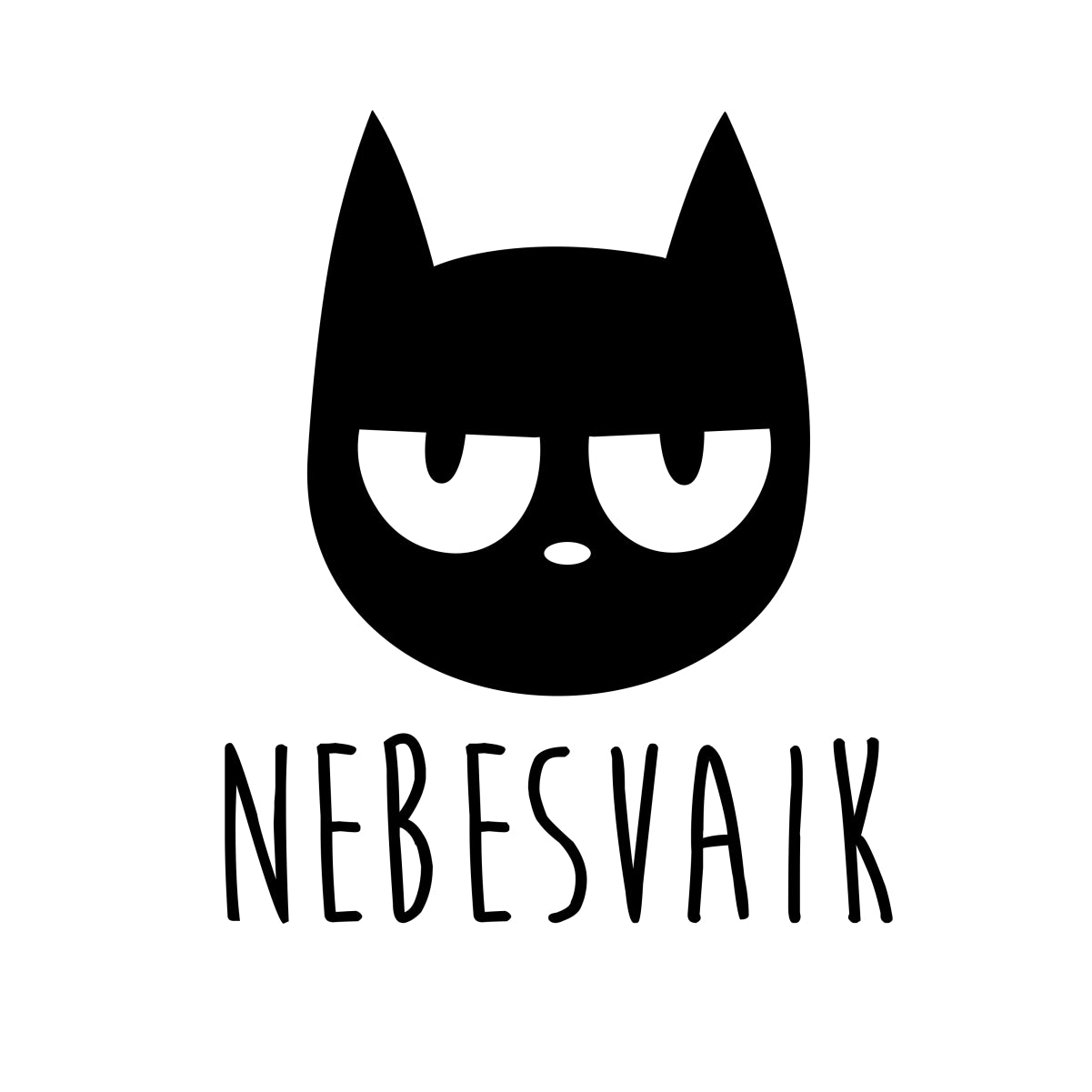 Balti UNISEX marškinėliai "Nebesvaik"