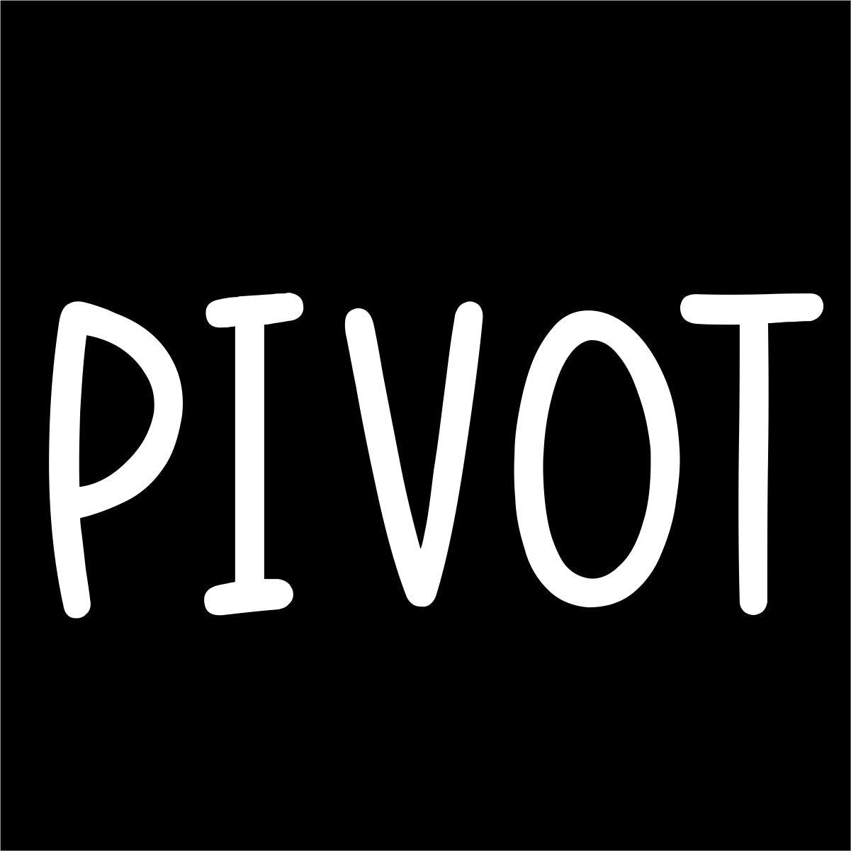 Juodi UNISEX marškinėliai "Pivot"