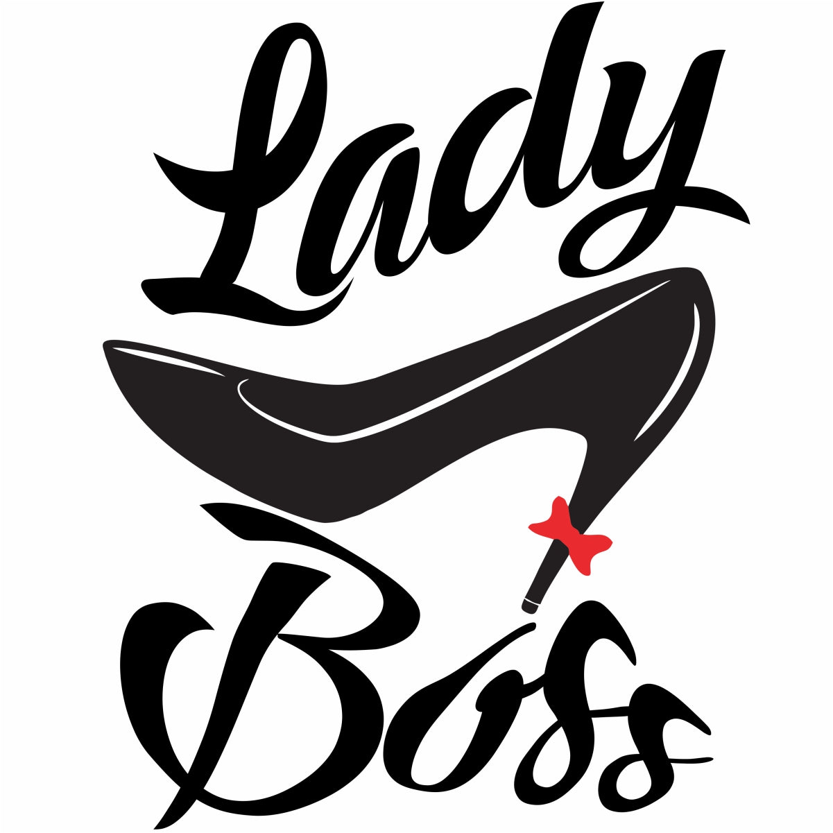 Baltas džemperis be kapišono "Lady boss batelis"