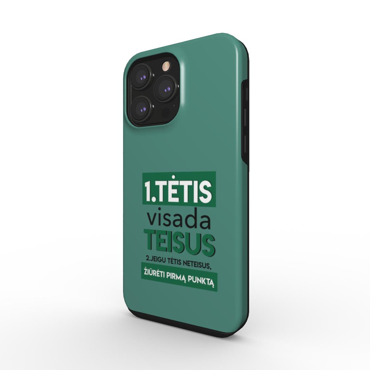 Apsauginis telefono dėklas "Tėtis visada teisus"