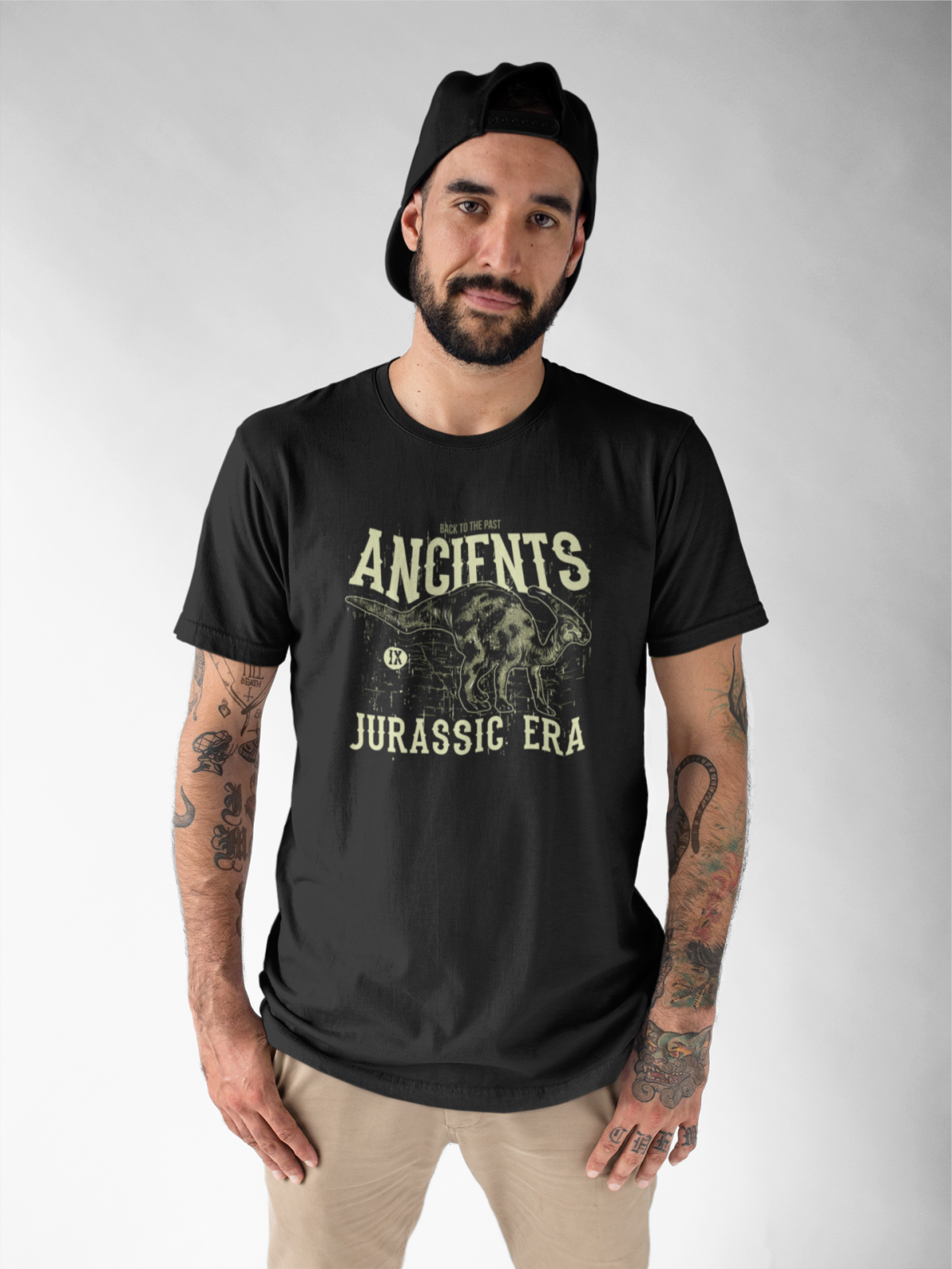 Juodi UNISEX marškinėliai "Ancients“