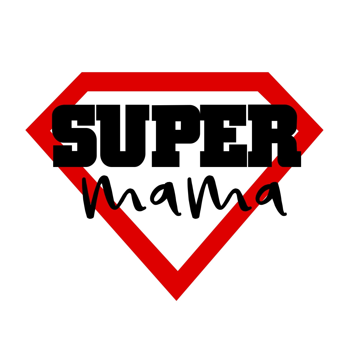 Balti unisex marškinėliai "Mano mama super“