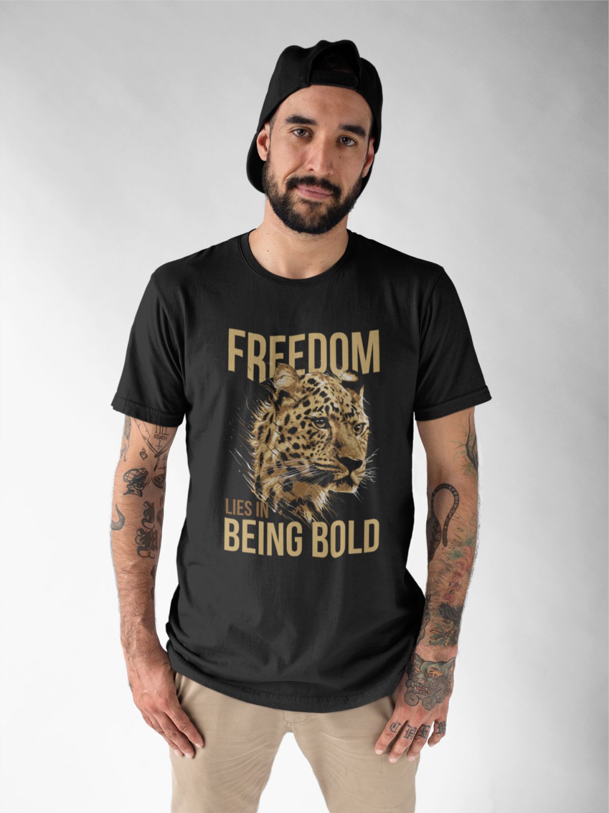 Juodi UNISEX marškinėliai "Freedom“