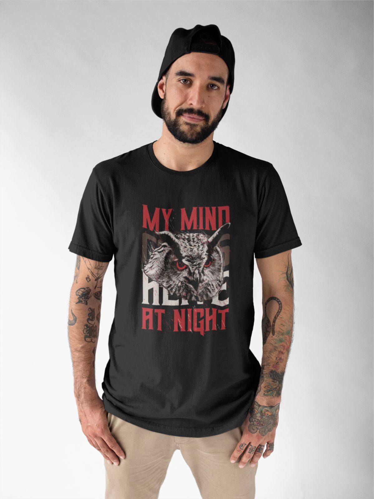 Juodi UNISEX marškinėliai "My mind“