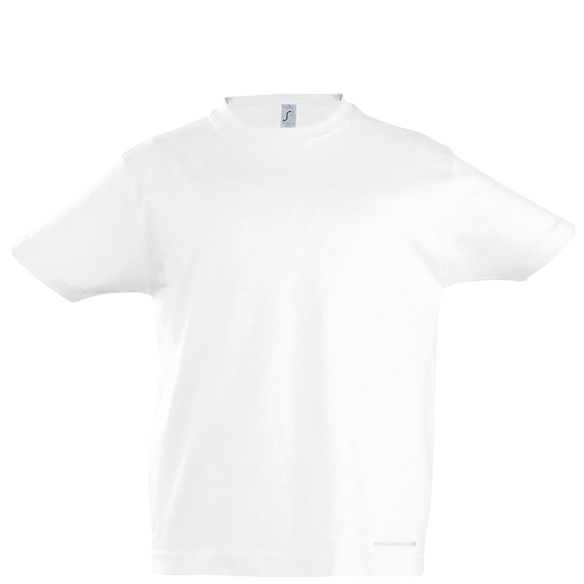Balti vaikiški marškinėliai be spaudos