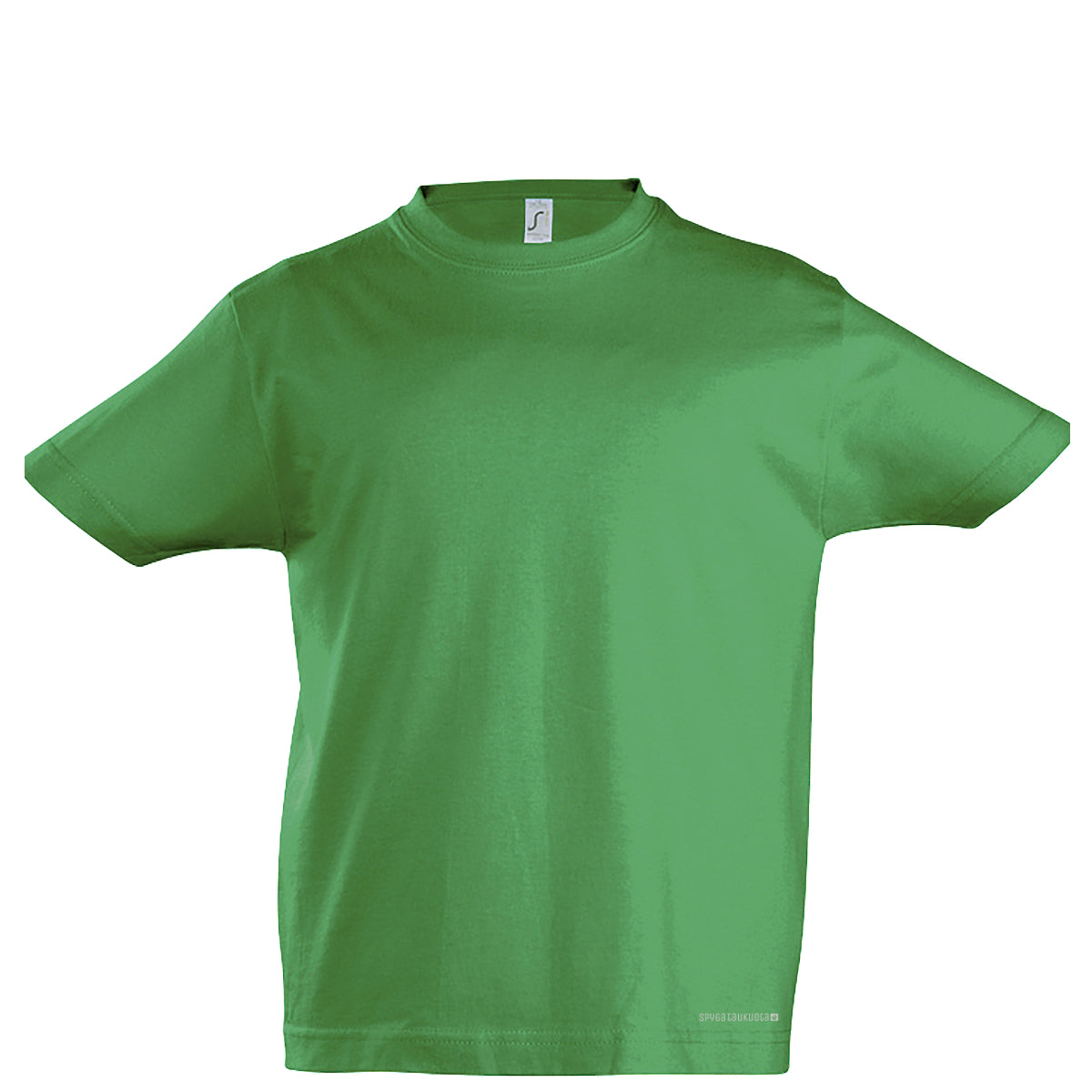 Žali vaikiški marškinėliai be spaudos
